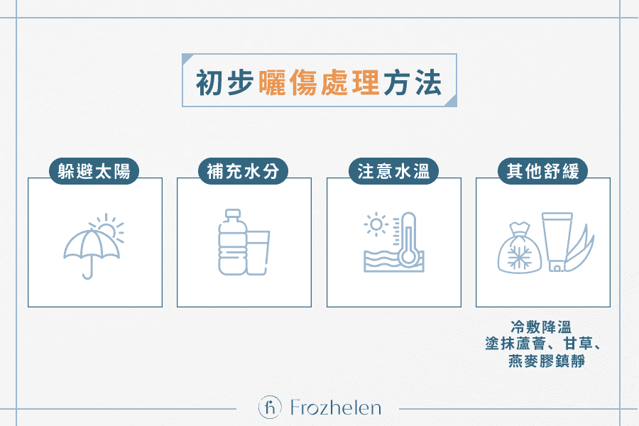 初步曬傷處理方法